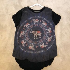 Elephant high low top.